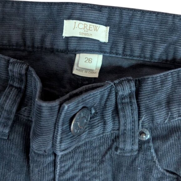 J. Crew Black Skinny Cords Corduroy Pants 26 - Picture 4 of 5